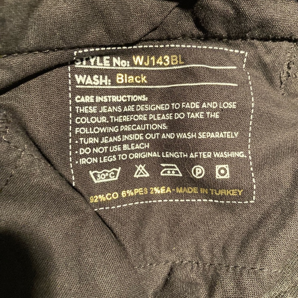MiH Jeans Black The Paris Jean Mid Rise, Cropped Slim Leg Size 30. - Picture 7 of 10